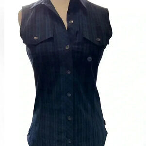 Eddie Bauer, NWT, Plaid, WR Departure SL Shirt-Medingo, Blue, Size XS, Women’s